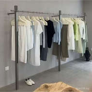 Shelf High-End Display Wall Display Rack Wall-Mounted Wall-Mounted Women's Clothing Store Stainless 