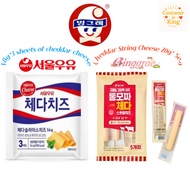 [Seoul Milk] Cheddar Cheese Snacks 18 g × 3 EA / 20 g × 5 EA)