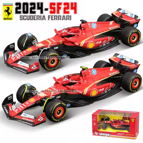 Bburago 1:43 f1 2024 Ferrari SF24 #16 lecler #55 sainz jr. legierung auto druckguss modell spielzeug
