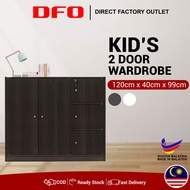 DFO Kid's Wardrobe /Children Wardrobe/5 Doors/Wardrobe with Lock/almari budak/rak kanak