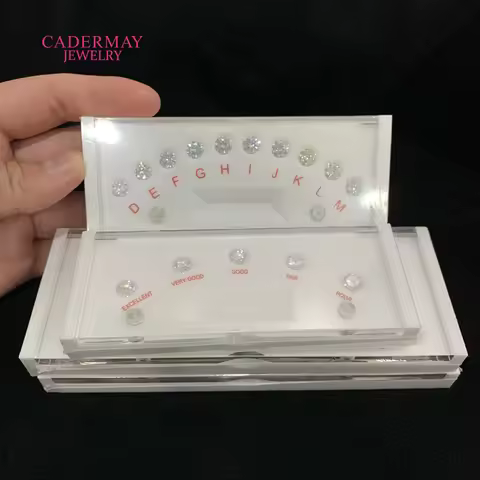 Diamond 4CS Reference Gemstone Tools Cubic Zirconia Clarity Color Cut Size Carat Weight Shape Diamod