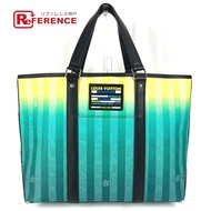 LOUIS VUITTON RFIC Damier 條紋週末托特包 PM 托特包