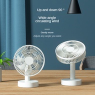 USB Mini Table Stand Fan Quiet Cooling Air Strong Wind Small Fan Desk Rechargeable USB Fan Cooler for room Adjustable