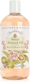 Crabtree & Evelyn Bath and Shower Gel, Sweet Almond Oil, 16.9 Fl Oz