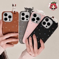 [1SET] Peeking cat Printing Leather Premium Case for realme c11 c12 c25 c17 7i c20 c11 c21y c25y c30