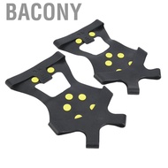 Bacony Ice Grips One Pair Outdoor 10-stud -slip Snow Spike Gripper Camping Shoes Covers