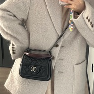 Chanel香奈兒🖤 黑紅mini孟買南瓜鏈條包💗