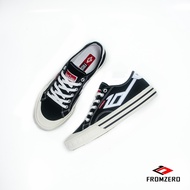 Fromzero - Sepatu Sneakers Kasual Sepatu Sekolah Pria wanita Aransa Black white FLASH 36 - 45