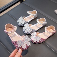 Girls Shoes 0 Catwalk Performance Shoes Soft Sole Princess Shoes Girls Silver Dance Shoes Single Sho