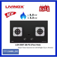 LIVINOX LGH-588T 2B-FG (Flexi Hob) / Timer Gas Hob