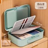 Document Storage Box Transparent Box Certificate File Data Organization Storage Boxes Household Cert