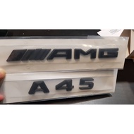 AMG A45 emblem matt black a class for mercedes benz a class w176 w177 brand new set