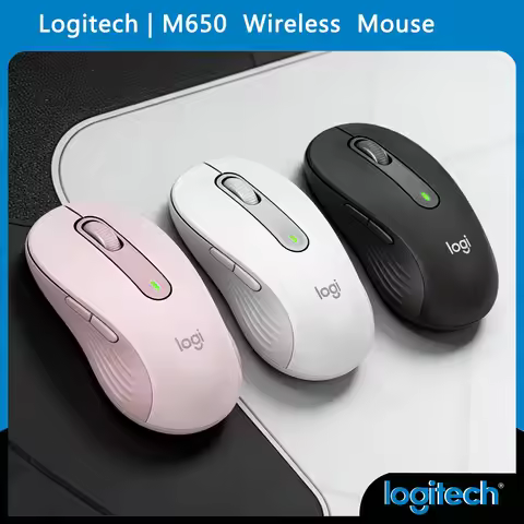 Logitech Signature M650/M650L/M750/M100R/M330/M350 Wireless Mouse Smart ScroLing Silent Bluetooth/Lo