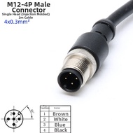 VEXG M12 Waterproof Aviation Socket Connector Sensor Plug 4 Core 5 Core 8 Core Straight Head Bend He