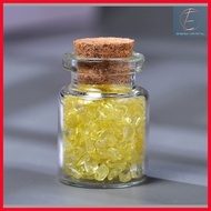 小瓶子黄水晶碎石 Citrine Crystal Chips Mini Bottle Chips Crystal Stones Natural Crystal