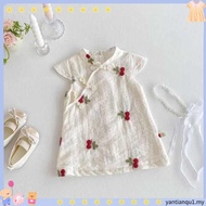 cheongsam muslimah kids cheongsam dress cheongsam dress kids Girls Cherry Cheongsam Dress 2025 New S