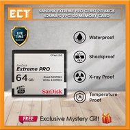 Sandisk Extreme Pro CFast 2.0 64GB / 128GB / 256GB / 512GB 525MB/s VPG130 Memory Card