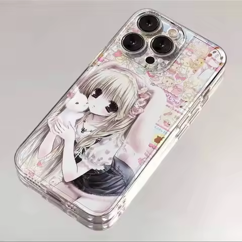 Bunny Ear Lovable Loli Girl Phone Case for Huawei Honor X7d X9d X9a X9b X8b X7b 90 20 nova 9 SE Lite