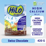 Hilo ทองคำขาวสวิสช็อคโกแลต420g-high นมแคลเซียมไขมันต่ำที่อุดมไปด้วยสารอาหารและแคลเซียม