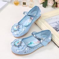 Elsa frozen shoes. Girls' princess blue pink blue party shoes