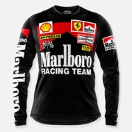 Pakaian lumba profesional F1 Marlboro baru, pakaian pengeringan cepat motosikal, pakaian pakaian men