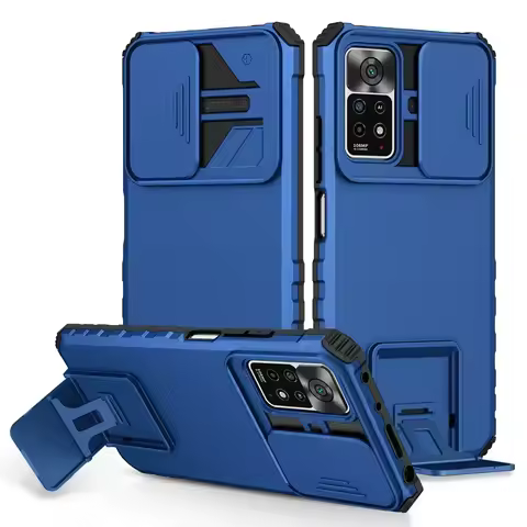 Shockproof Case for Redmi Note 12 11 10 9 Pro Max 11S 10S 9S 9T 9 Power Push Pull Slide Camera Prote