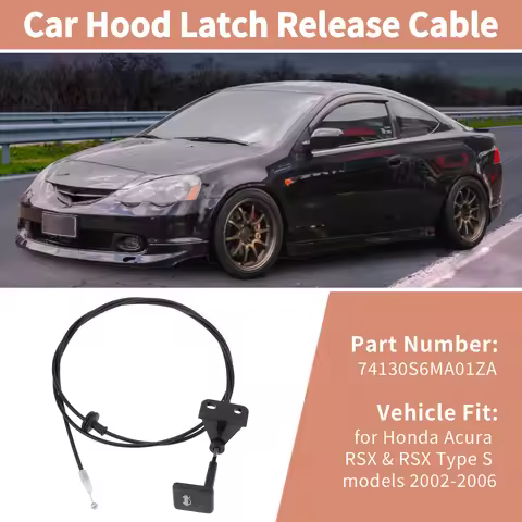 UXCELL For Acura RSX and RSX Type S models 2002-2006 Hood Release Cable 74130S6MA01ZA