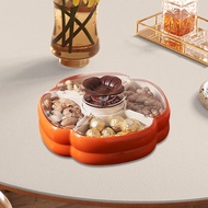 [tenlzsp0bc] Divided Serving Dishes Nut and Candy Tray for Party New Year Spring Festival