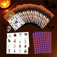 Halloween Bingo Card Set 24 Player Halloween Bingo Cards coelmy