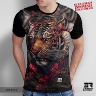3D PRINT T-SHIRT DISTRO 3R UNISEX ADULTS & CHILDREN WITH HEW MOTIF a N FACE TIGER (TGR BTK 5)