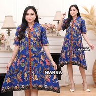 DRESS BATIK MEWAH ATASAN WANITA MODERN CANTIK