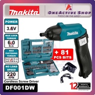 MAKITA 3.6V Cordless Screwdriver DF001DW MAKITA SCREWDRIVER DF001D ) || Stanley SCS4K 4V Battery Fol