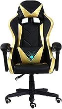 Office Chair Swivel Chair Gaming Chair,Elevating Rotary Armchair Reclining Computer Chair Ergonomics Office Chair,Black Blue (Black Gold) lofty ambition
