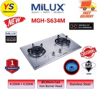 Milux Stainless Steel Built-in Hob Gas Cooker Stove Dapur Gas MGH-S634M / MGH-S633M