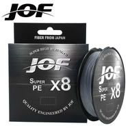JOF X8 PE Braided Fishing Line Super Sensitive Smooth Strong PE Double Silk Fishing Line 15lbs-100lb
