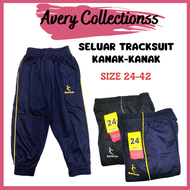 SELUAR TRACKSUIT KANAK-KANAK DAN DEWASA 68829 / SELUAR SUKAN ADA LINE TEPI BUDAK / SELUAR SUKAN KANAK-KANAK SIZE 24-42 UNISEX ADULT / KIDS LONG TRACKSUIT REGULAR FIT (SELUAR PANJANG TRACKSUIT UNISEX DEWASA / BUDAK)