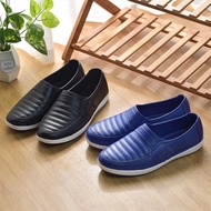(Size 40-44) Men Work Rubber Summer Waterproof Non-Slip Shoes Kasut Lelaki SF-PSM09-K