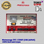 PROMO- STABILIZER MATSUNAGA SVC1500F SVC-1500F 1500VA | INI JAPAN YAH