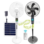 Fan Outdoor Vertical Fan Bluetooth 16 Camping Three-in-One Solar Inch Floor Fan Music Charging Fan U