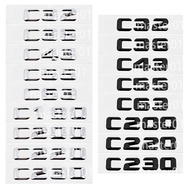 Metal Mercedes Benz C32 C36 C43 C55 C63 C180 C200 C220 C230 Car Sticker Modified Letter and Number S