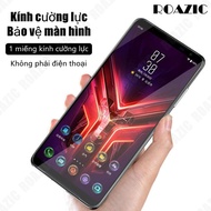 ROAZIC [1 Cái] Cho ASUS ROG Phone 3 Bảo Vệ Màn Hình 9H Độ Cứng Rõ Ràng Kính Cường Lực Bảo Vệ Toàn Bộ