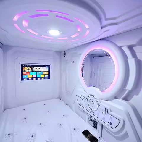 Cabin Bed Space Cabin Upper and Lower Bed Youth Hostel Capsule Hotel Apartment Furniture Bed