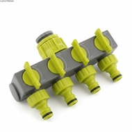 CLEIGHTEEN8H Garden Hose Splitter, 1/2" 3/4" 1" Threaded Inlet 4-Way Valve Diverter 4-Way Hose Split