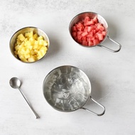 304不銹鋼醬料碗冰粉甜品碗韓式米酒碗帶手柄小吃碗酸奶碗調料碗