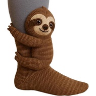 Animal Sloth Socks - 3D Knit Plush | Women's Gift Idea