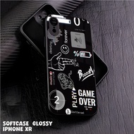Case iphone XR Casing iphone XR Case Glossy Case Motif [AESTHETIC BLACK] hp iphone Casing Cool Kesin