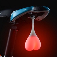 oc Bike Silicone Tail Light Cycling Tail Light Bright Silicone Bike Tail Light Easy Install Safety Led Rear Light for Cycling Waterproof Battery-powered Bike Accessories