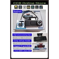Roadmark V10 3.2" Display + Touch Control Front 1080P + Back 720P Dual Camera Dashcam