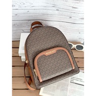 MK Jaycee Medium Backpack Logo Brown