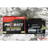 Battery (GEL) YTZ5S-BS (PRO-BATT), Battery Y15ZR, LC135 New, W125, W110, EGO-S, EGO-LC, SRL115